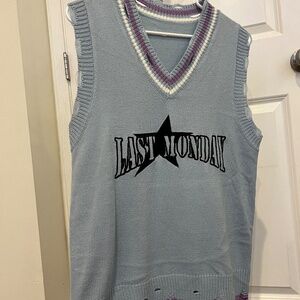 Baby Blue Oversized Sleeveless Tank